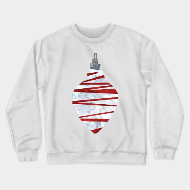 Bauble - Trad scribbly red and white Crewneck Sweatshirt by Babban Gaelg